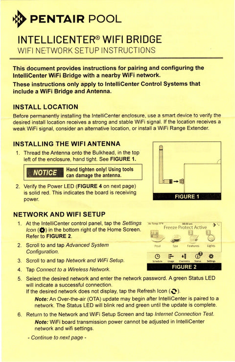 Intellicenter Lite WIFI Bridge Kit w/ Antenna | 523928