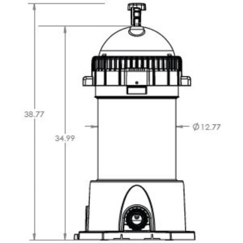 AquaStar Pipeline Cartridge Filter 200 sq.ft 27,000 gallons | PLF27000