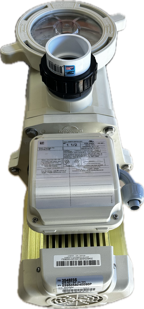 PSD Whisperflo 1.5 HP Pump, OEM Pentair TEFC Motor Bundle | PSD1.5HP
