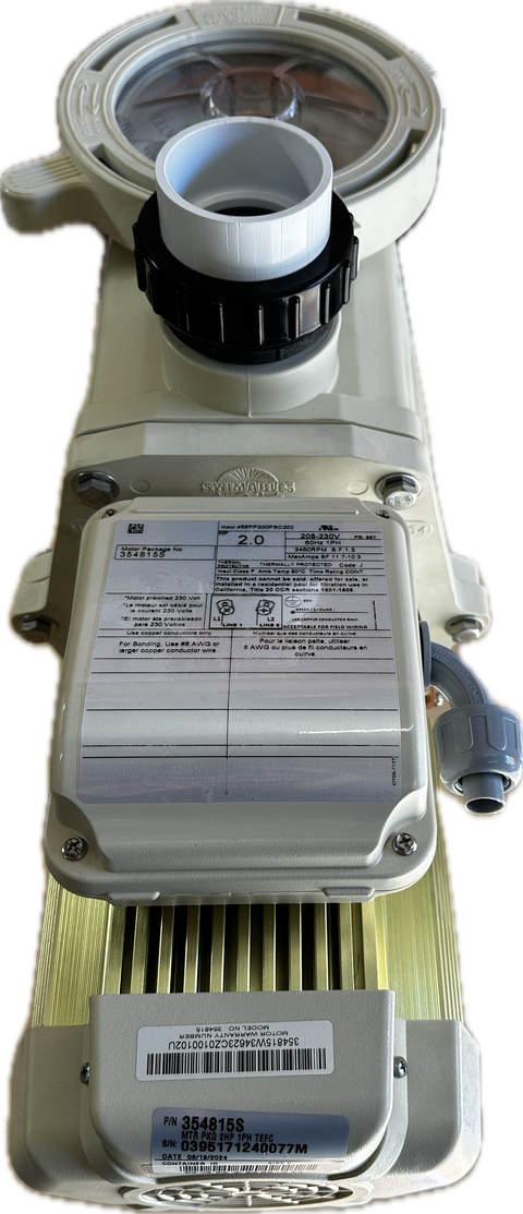 PSD Whisperflo 2 HP Pump, OEM Pentair TEFC Motor Bundle | PSD2HP