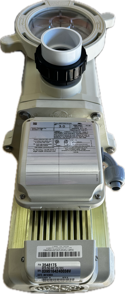 PSD Whisperflo 3 HP Pump, OEM Pentair TEFC Motor Bundle | PSD3HP