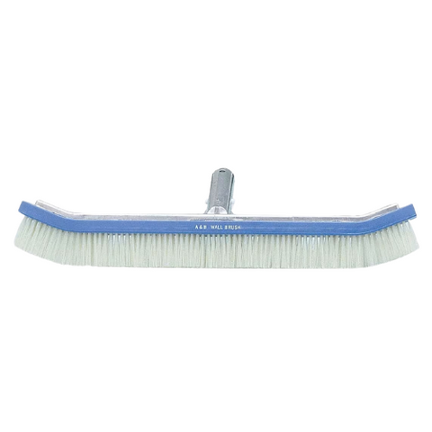 A&B Curved Standard Wall Brush, White PVC Bristles 18" | 3010