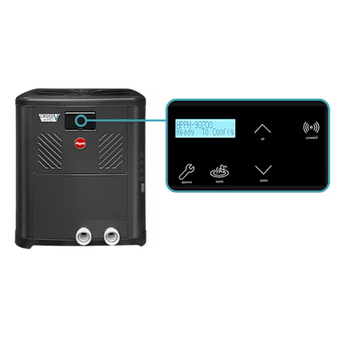 Raypak Crosswind V 8550 Standard Heat Pump, 138K BTU, 6.6kW, 312 lbs, 208-230VAC, 1-Ph, 60 Hz, R-410A Refrigerant | TWPH8550EHT08