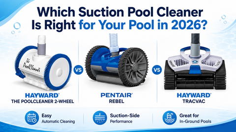 How to Pick the Right Suction Pool Cleaner in 2026: Pentair Rebel vs Hayward The PoolCleaner 2-Wheel vs Hayward TracVac vs Jandy MX8
