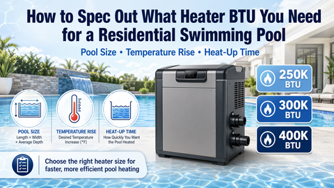 How to Size a Pool Heater BTU for a Residential Swimming Pool?