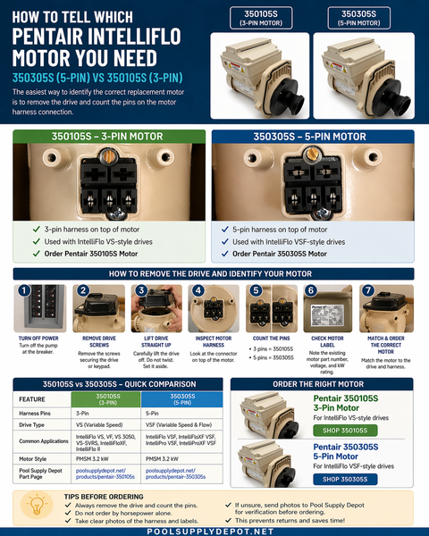 Pentair VSF or VS Motor 