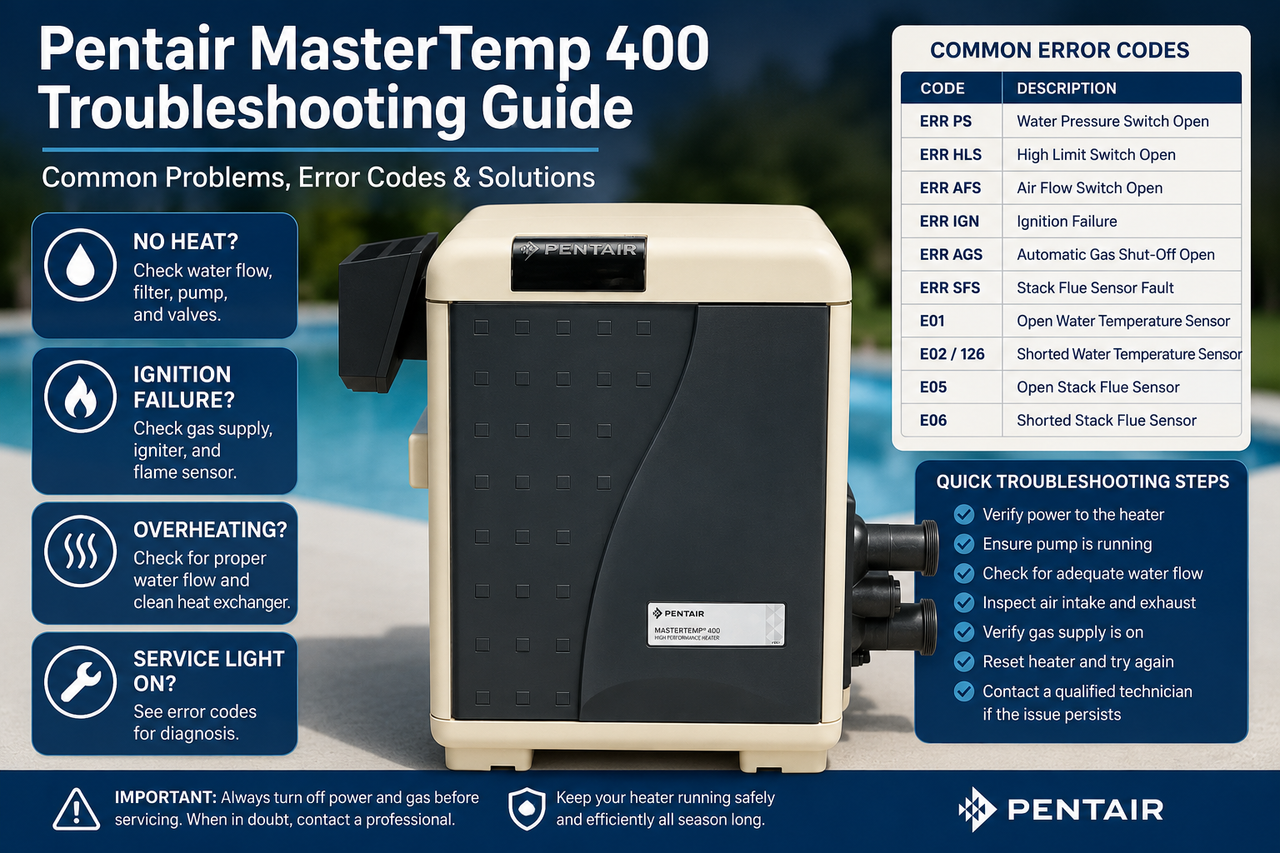 Pentair MasterTemp Error Codes: Complete Troubleshooting Guide – Pool ...