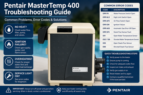 Pentair Mastertemp error codes
