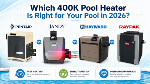 How to Pick the Right 400K BTU Pool Heater in 2026: Pentair vs Jandy vs Hayward vs Raypak