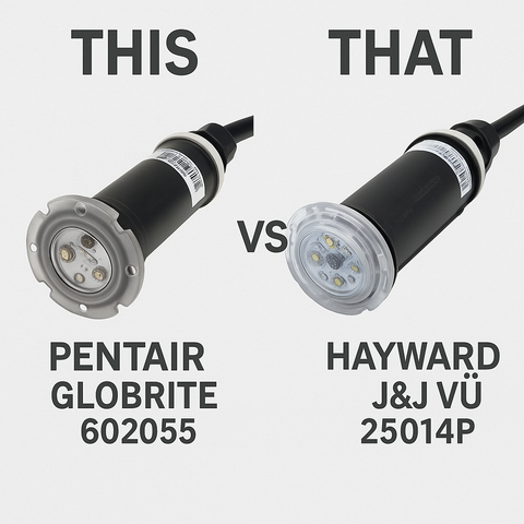 Pentair Globrite 602055 VS Hayward J&J VÜ 25014P