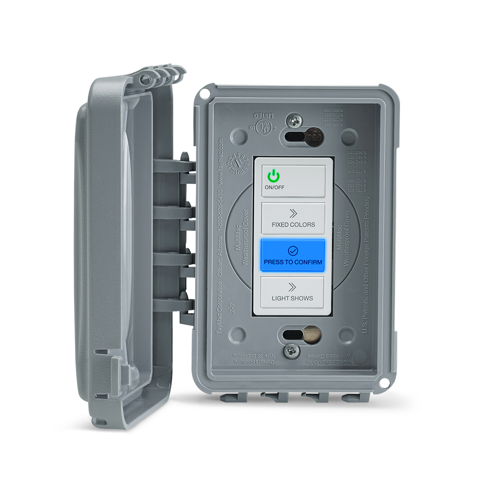 Jandy WaterColor Pool Led Light Controller, 120 VAC, 300W, Wall-Mount, Weatherproof Cover | WLC4C