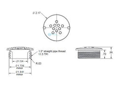 AquaStar Pool Products Bubbler Plate 1.5