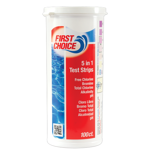 First Choice Red Pro 5-In-1 Test Strips | FCH304651 by Pool Supply Depot