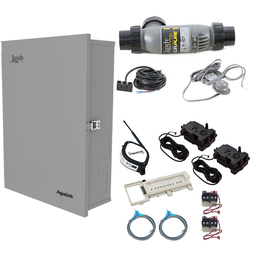 Jandy Aqualink® Pool and Spa System Kit with PureLink Sub Panel, PLC14 ...