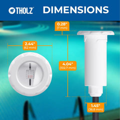 Tholz® RGBW Pool Light (Ultra Bright LED, 15W, 12VAC, 100' Cord) | 03.030.02311