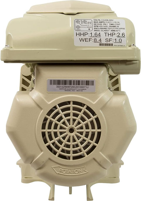 Pentair EC-011533. WhisperFlo VST Variable Speed Pool Pump. Upto 115/208-230 Voltage.
