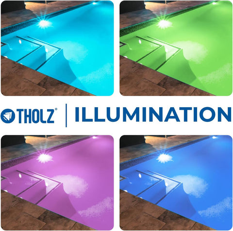 Tholz® RGBW Pool Light (Ultra Bright LED, 15W, 12VAC, 100' Cord) | 03.030.02311