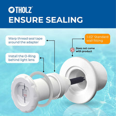 Tholz® RGBW Pool Light (Ultra Bright LED, 15W, 12VAC, 100' Cord) | 03.030.02311