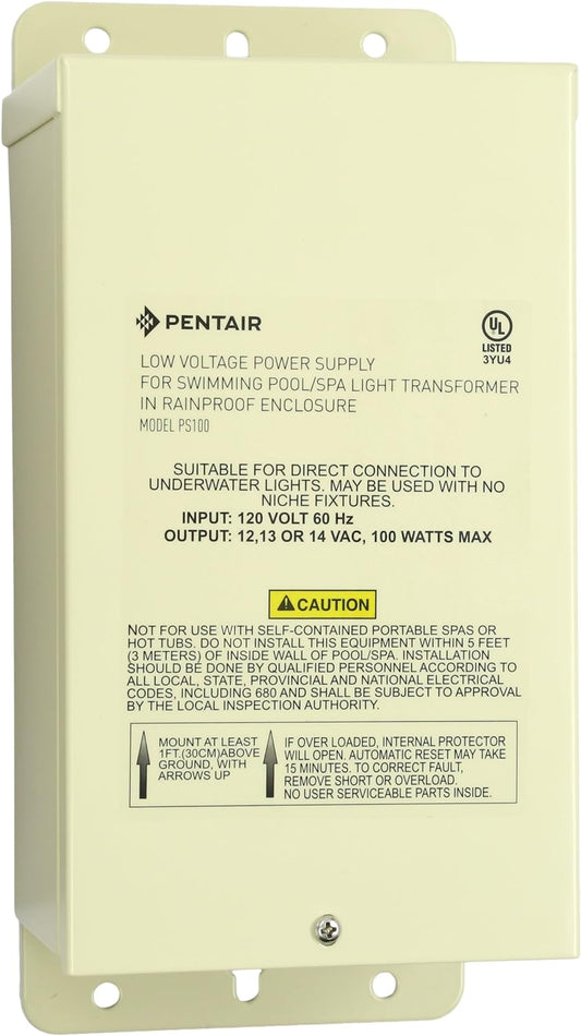 Pentair 12-14V Pool Rated Transformer, 100W | 619962 by Pool Supply Depot LLC