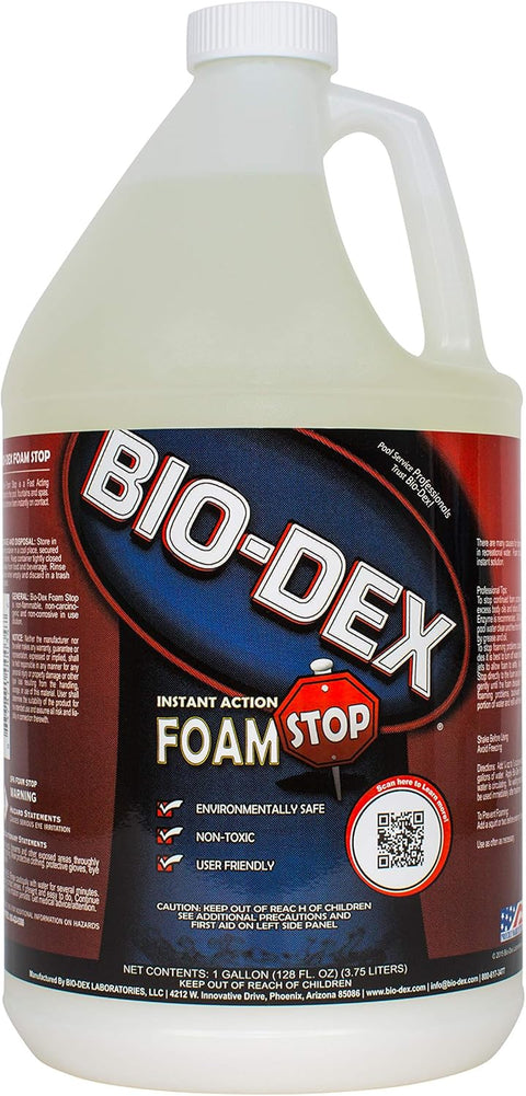 Bio-Dex Spa Foam Stop Anti-Foam 1 gal Bottle 4/Case | SFS04