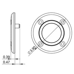 Astel METEOR Ultra-Thin Surface-Mount LED Pool Light | LSR0640
