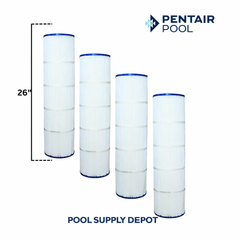 Pentair Clean & Clear 420 OEM/Original Cartridge Filter Replacement Kit, 4-Pack | 179135 & R173576