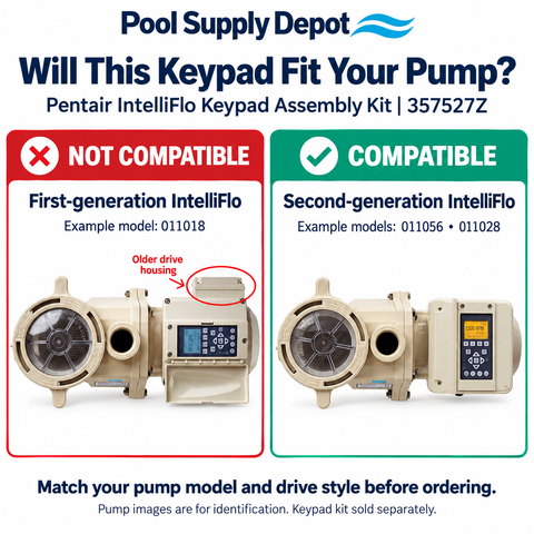 Pentair IntelliFlo & IntelliPro Pump Drive Keypad | 357527Z