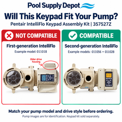 Pentair IntelliFlo & IntelliPro Pump Drive Keypad | 357527Z