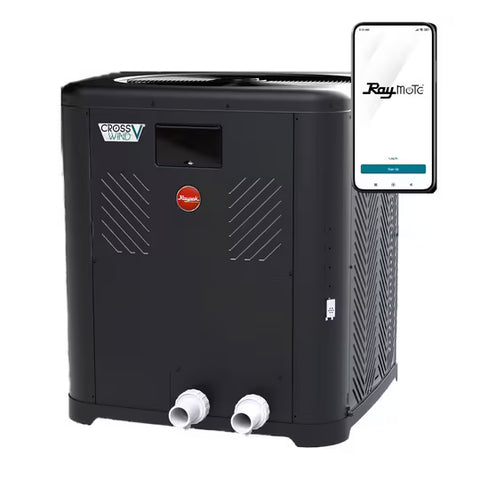 Raypak Crosswind V 8550 Deluxe Heat/Cool Pump, 137K BTU, R-410A Refrigerant | 8550EHC08