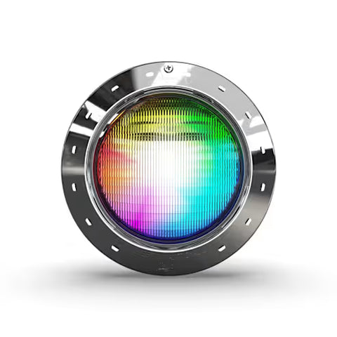 Jandy Infinite WaterColors Niched Pool LED Lights, RGBW Infinite WaterColors, 14 V, 50W, 100' Cord, Stainless Steel Face Ring | IWCP50W100