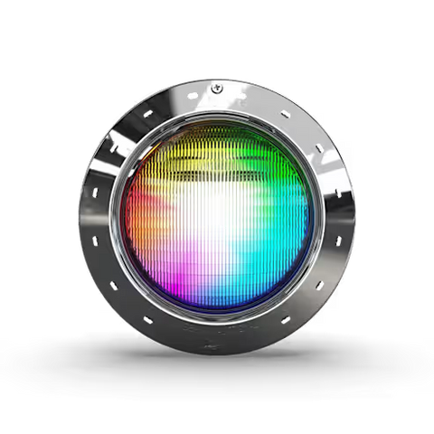 Jandy Infinite RGBW WaterColors Niched Spa LED Light 14 V • 25 W • 200 ft Cord • Stainless Steel Face Ring Model: IWCS25W200