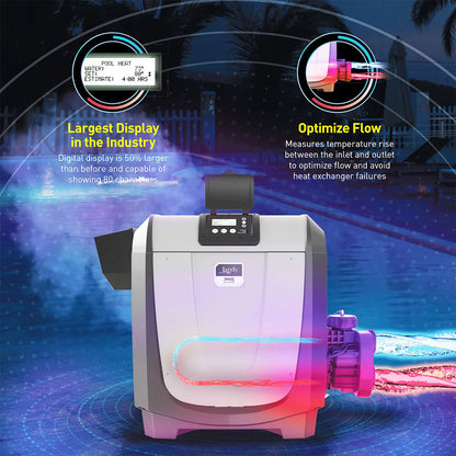 Jandy JXiQ Natural Gas Heater, Versaflo, 400K BTU, Copper Exchanger | JXIQ400NK