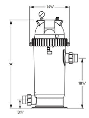 Jandy CS Series Cartridge Filter, Single Cartridge, 200 sq. ft | CS200