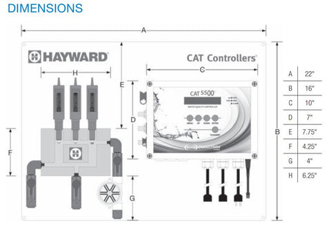 Hayward CAT 5500 Chemical Control System with WiFi | CAT5500-WIFICA