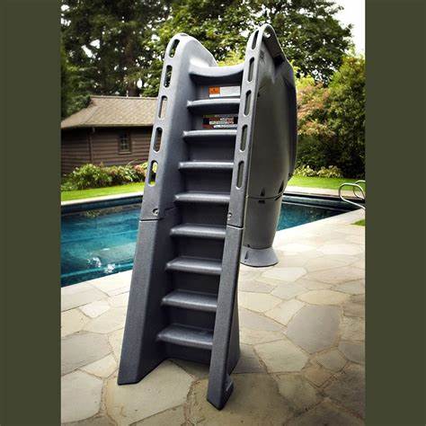 SR Smith Typhoon Pool Slide, Left Turn, Gray | 670-209-58224