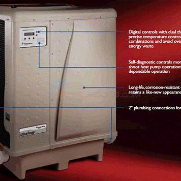 Pentair UltraTemp High Performance Pool Heat Pump 70, Almond, 75K BTU, 60 Hz, 1 Phase, 230 V, 40 Amp, 300 lbs | 460930