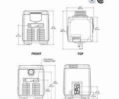 Pentair Mastertemp 200 Natural Gas Heater, 128LBS, 200K BTU, 120/240 VAC | 460730