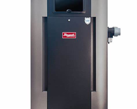 Raypak P-R206A-EN-C #50 Digital Natural Gas Heater, 199.5K BTU, Electronic Ignition, Polymer Headers, Copper Exchanger, 200 lbs | 009216