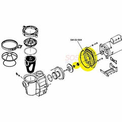 Swimables Seal Plate with Gasket and Shaft Seal for WhisperFlo and IntelliFlo Pumps | SW-21-564