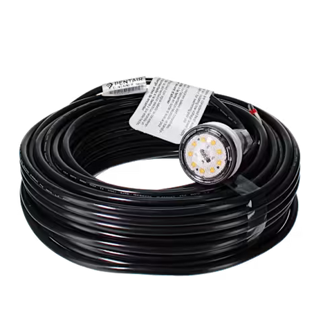 Pentair MicroBrite Warm White LED Light – 12 V, 100′ Cord | EC-620457