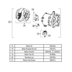 Pentair Intelliflo3 & Intellipro3 Motor Kit 3HP | 356165S