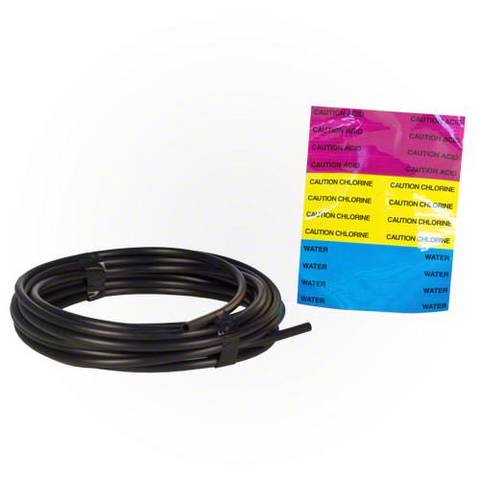 Pentair Intellichem 20FT 1/4” Black Tubing for Chemical Injection | 522384