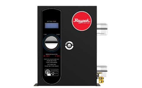 Raypak E3T Electric Spa Heater, Titanium, 240V, 18kW, Type P (2 × 40A Breakers) | 100-10000665