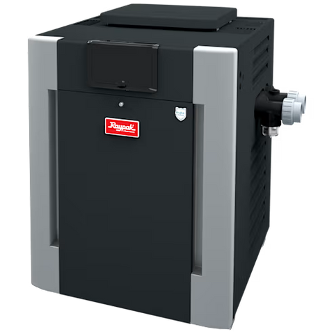 Raypak P-R266A-En-C #52 Digital Natural Gas Heater, 266K Btu, Electronic Ignition, Polymer Headers, Copper Exchanger, 220 Lbs | 009847