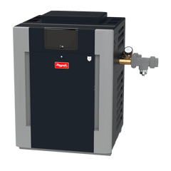 Raypak B-R406A-EN-X #50 Digital ASME Natural Gas Heater, 399K BTU, Cupro-Nickel Exchanger, 268 lbs, 2” Bronze Headers, ProTek Shield Module | 017402