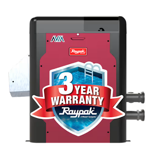 Raypak P-R404A-EN-C Low NOx Avia Natural Gas Heater, 399K BTU, Polymer Headers, Copper Exchanger, 135 lbs, 3/4” NPT, 2” Buttress, Built-in Wi-Fi | 018033