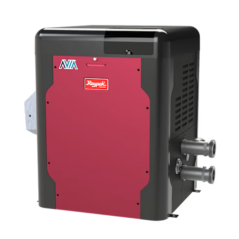 Raypak P-R264A-EP-C Low NOx Avia Propane Gas Heater, 264K BTU, Polymer Headers, Copper Exchanger, 135 lbs, 3/4” NPT, 2” Buttress, Built-in Wi-Fi | 018038