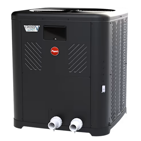 Raypak Crosswind V 8550 Standard Heat Pump, 138K BTU, 6.6kW, 312 lbs, 208-230VAC, 1-Ph, 60 Hz, R-410A Refrigerant | TWPH8550EHT08