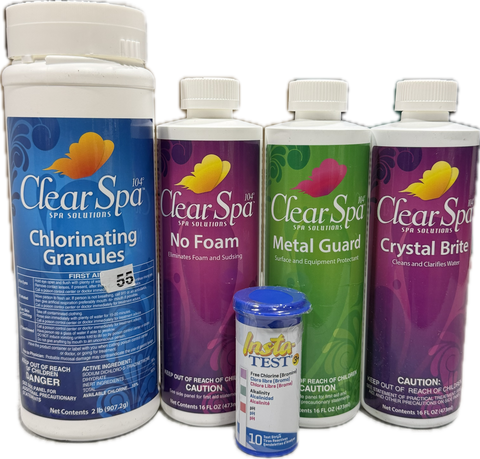 Oreq Clear Spa 104 Start Kit, Chlorine | SPASTARTCH