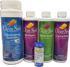 Oreq Clear Spa 104 Start Kit, Chlorine | SPASTARTCH